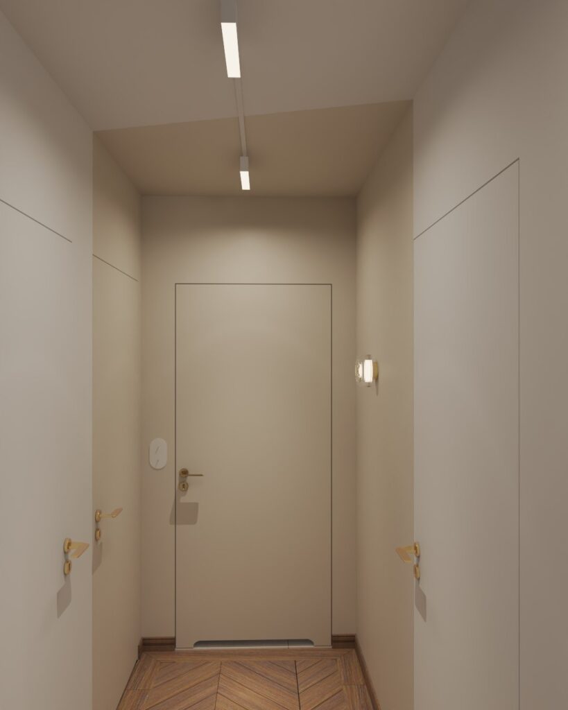 Przestronny hol z designerskimi akcentami i naturalnym światłem