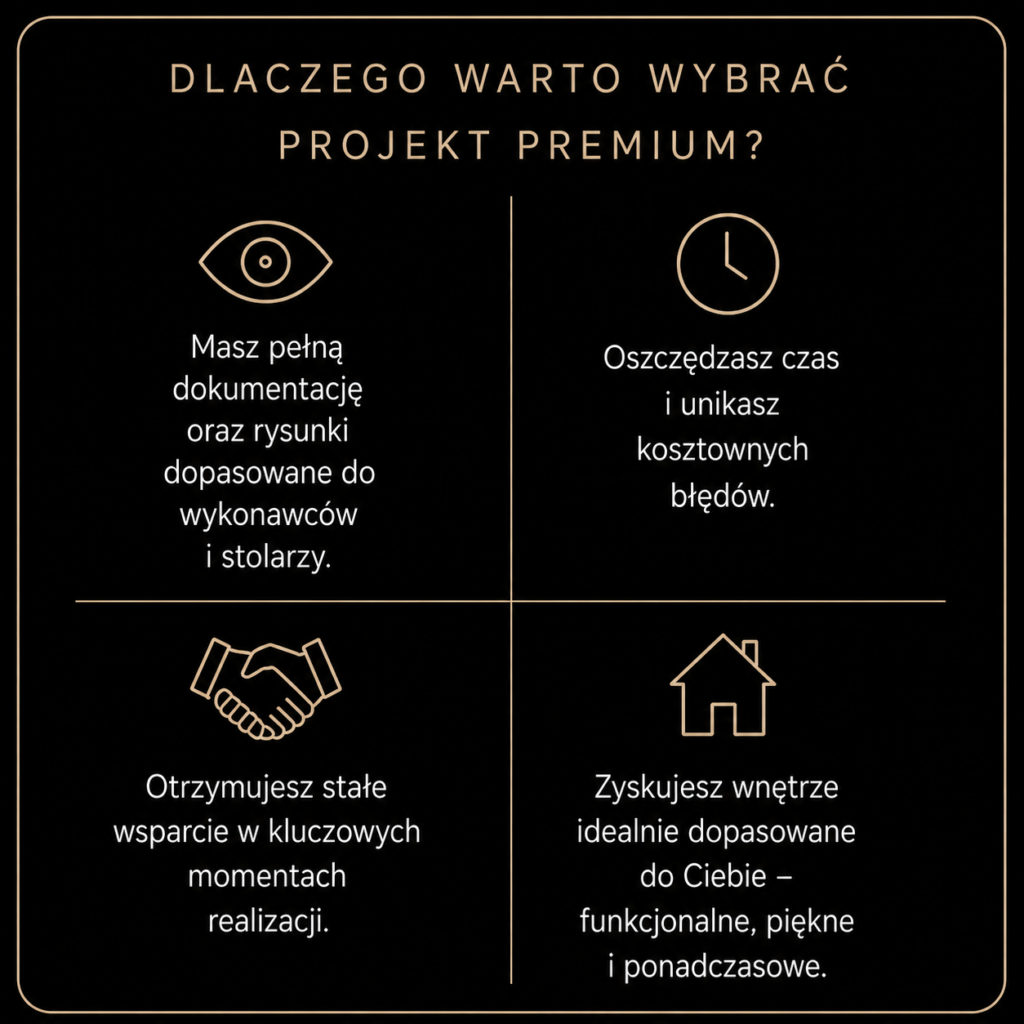 Projektant wnętrz w Gdańsku, oferta na projekt premium
